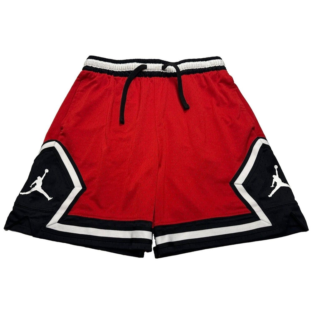 Men's Air Jordan Dri-Fit Diamond Shorts 6" Size Medium Gym Red Black DX1487-687
